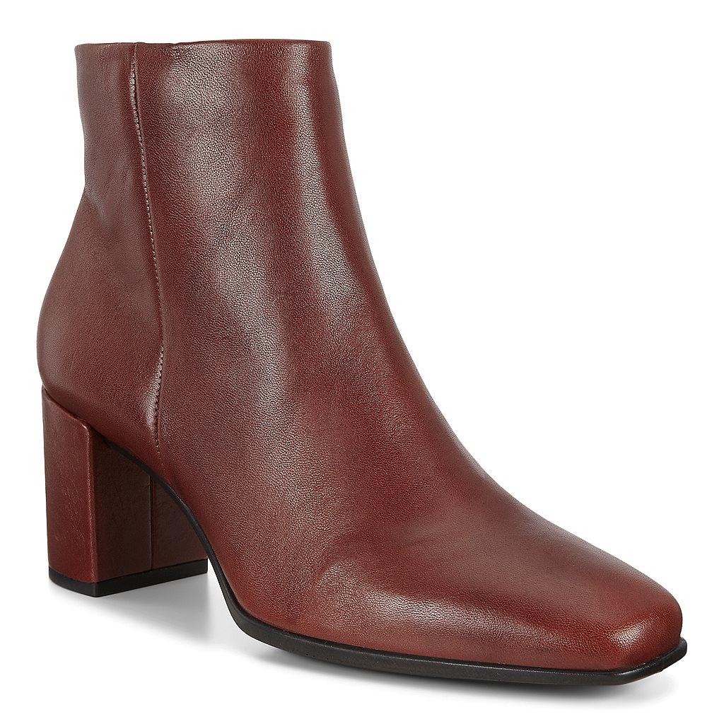 Bottines Ecco Shape 60 Squared Femme Marron 5193-MNWRH